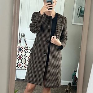 Structured Ann Taylor wool blend overcoat